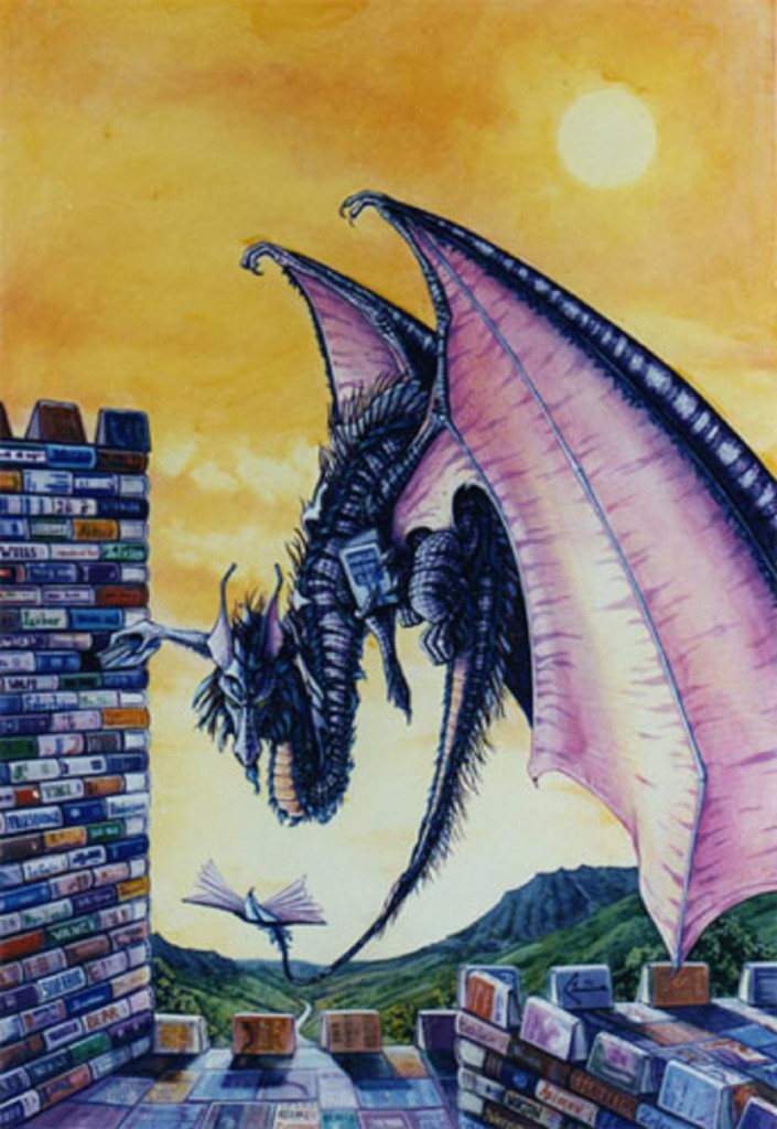 "Library Dragon" by Lissanne Lake